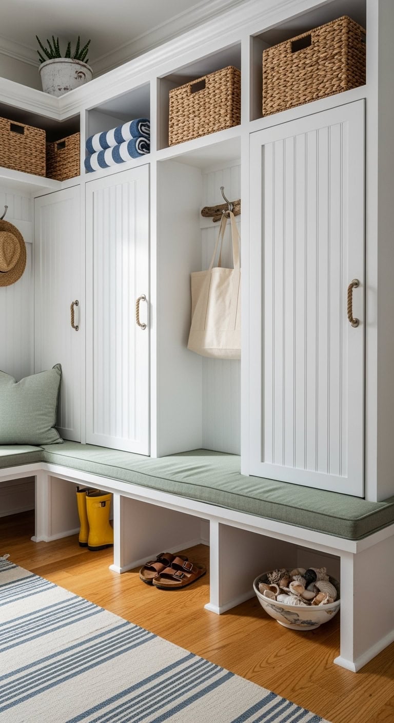 Seaside Beadboard Lockers