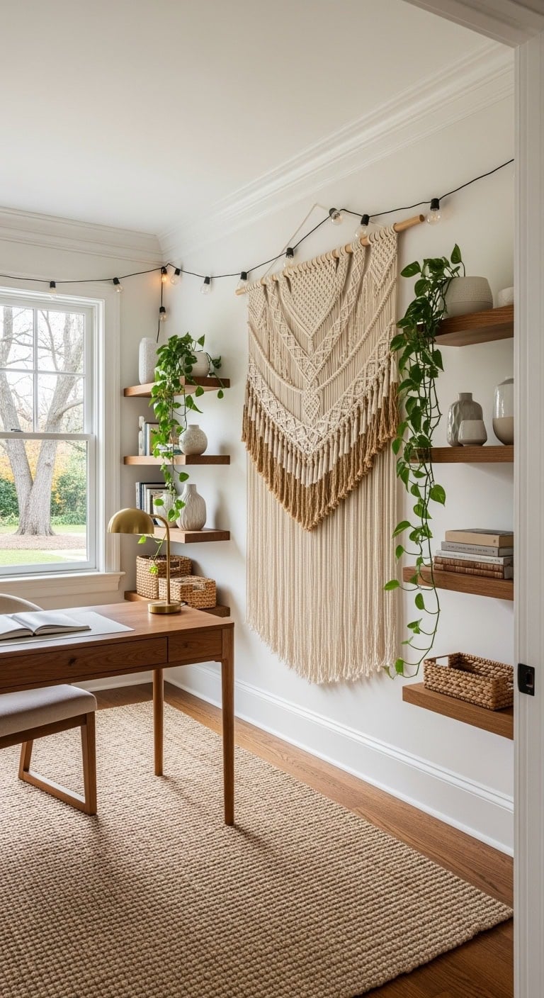 Textile Wall Magic: Bring Warmth and Vibrancy with a Bold Fabric Display