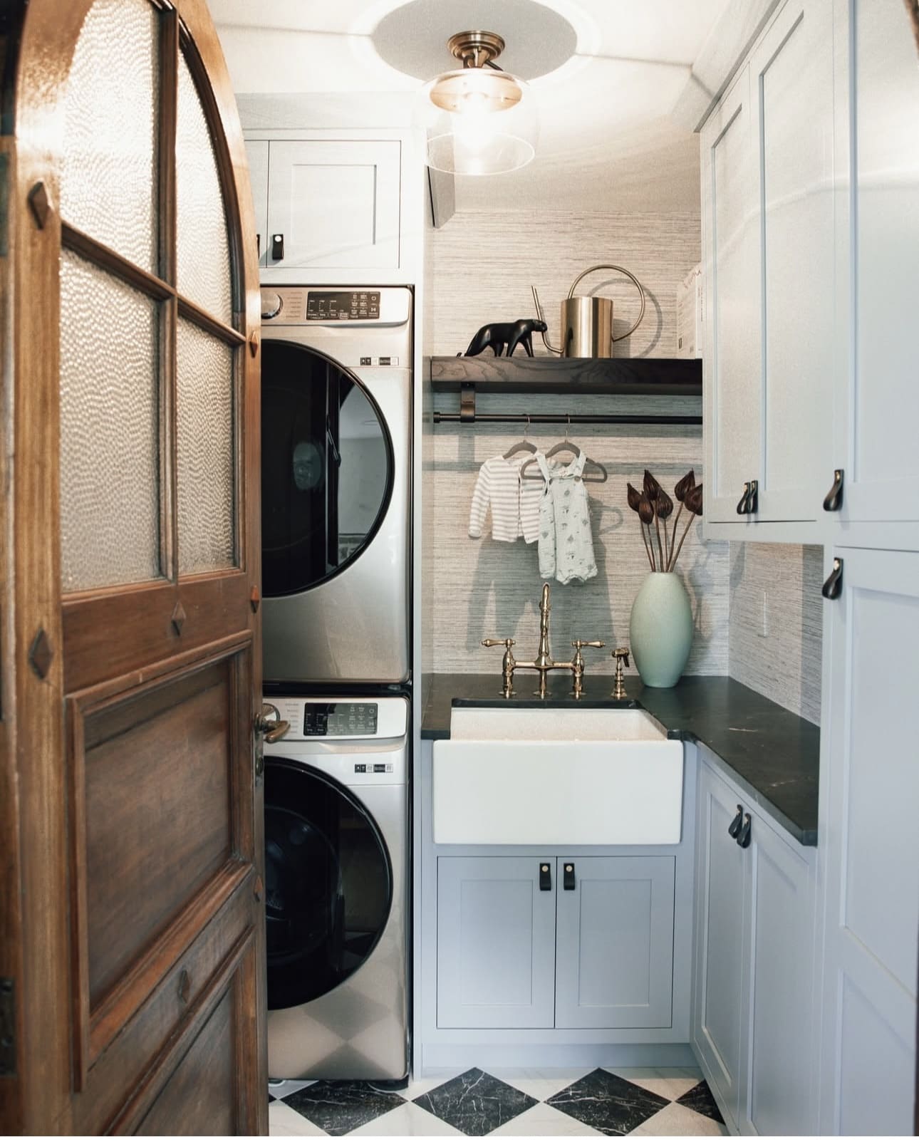 Wicker Basket Storage System