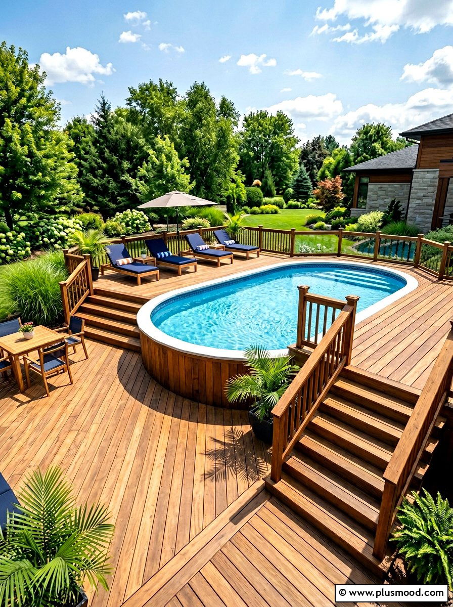 Elevated Pool Surroundings for Uneven Landscapes