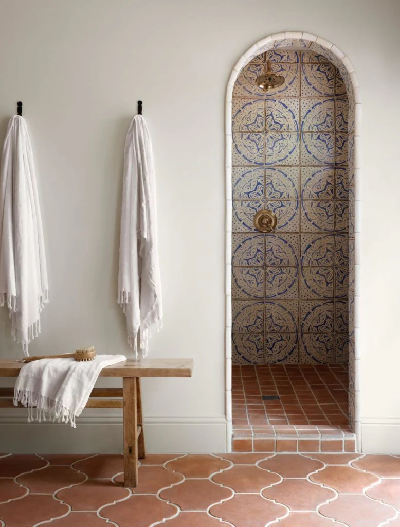 Charming Mediterranean Shower Retreat