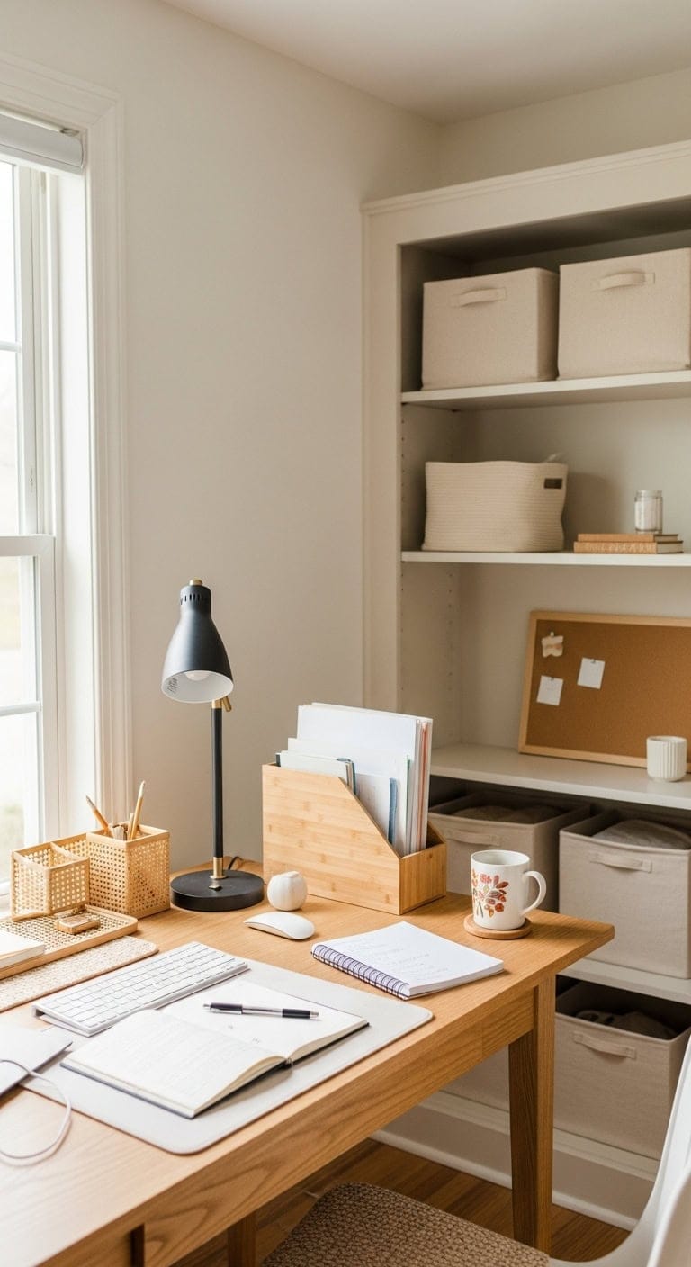 Effortless End-of-Day Tidy-Up for a Stylish Workspace