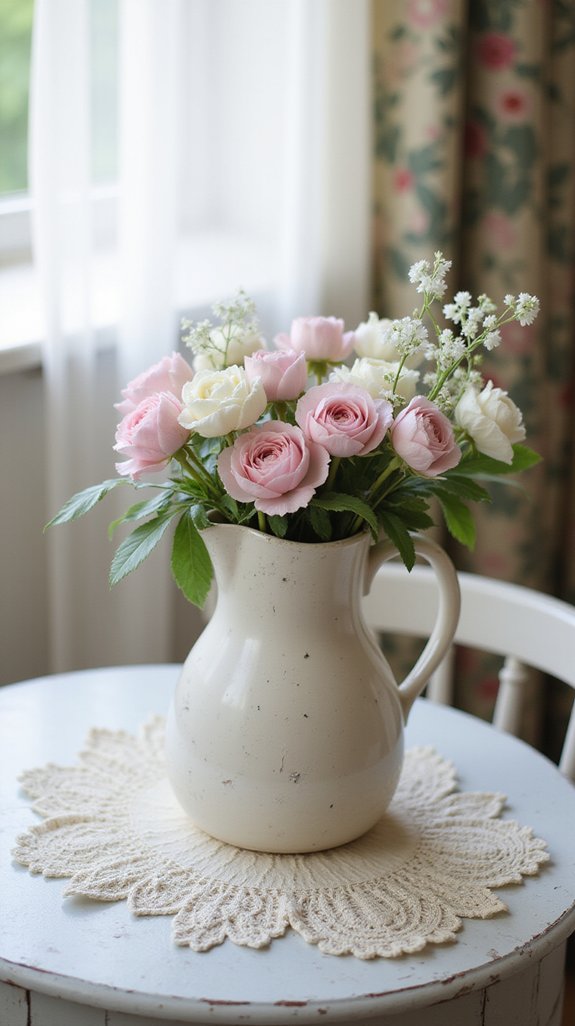 Incorporate Fresh Blooms in Antique Containers