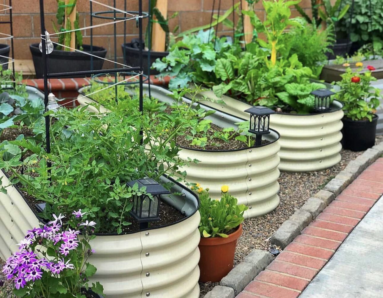 Corrugated Metal Raised Beds