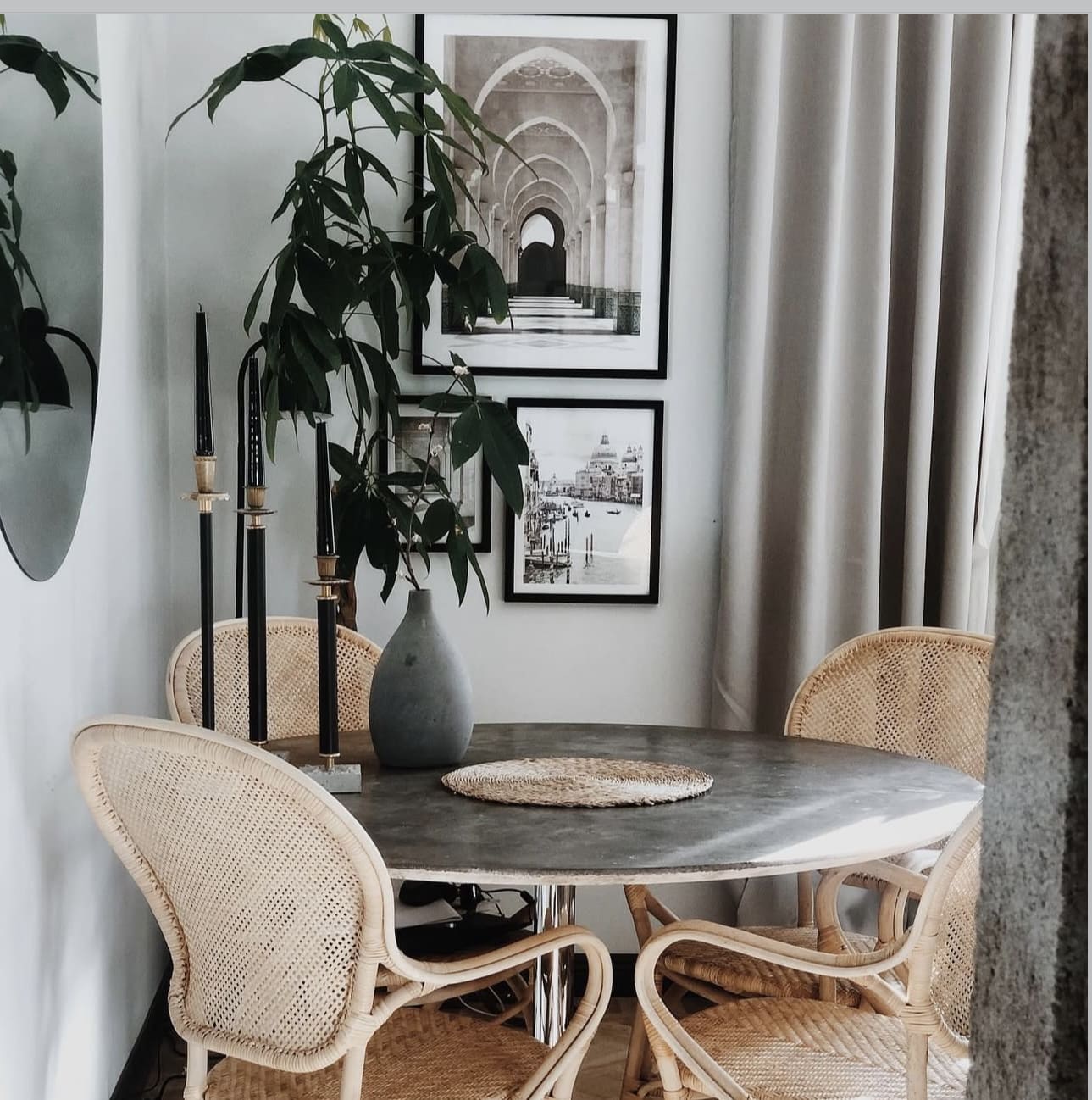 Cozy Up Your Small Dining Space with Natural Rattan Chairs