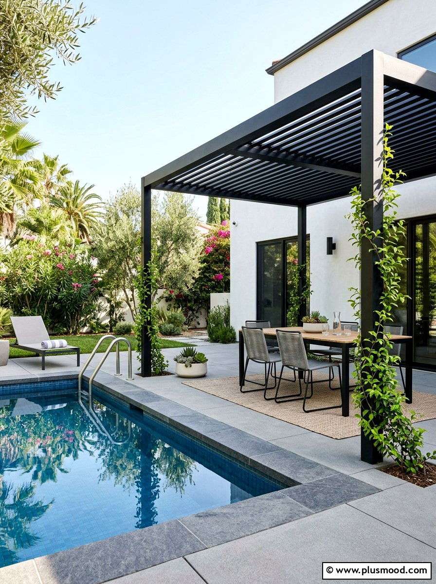 Elegant Shade Structures for Cozy Pool Spaces