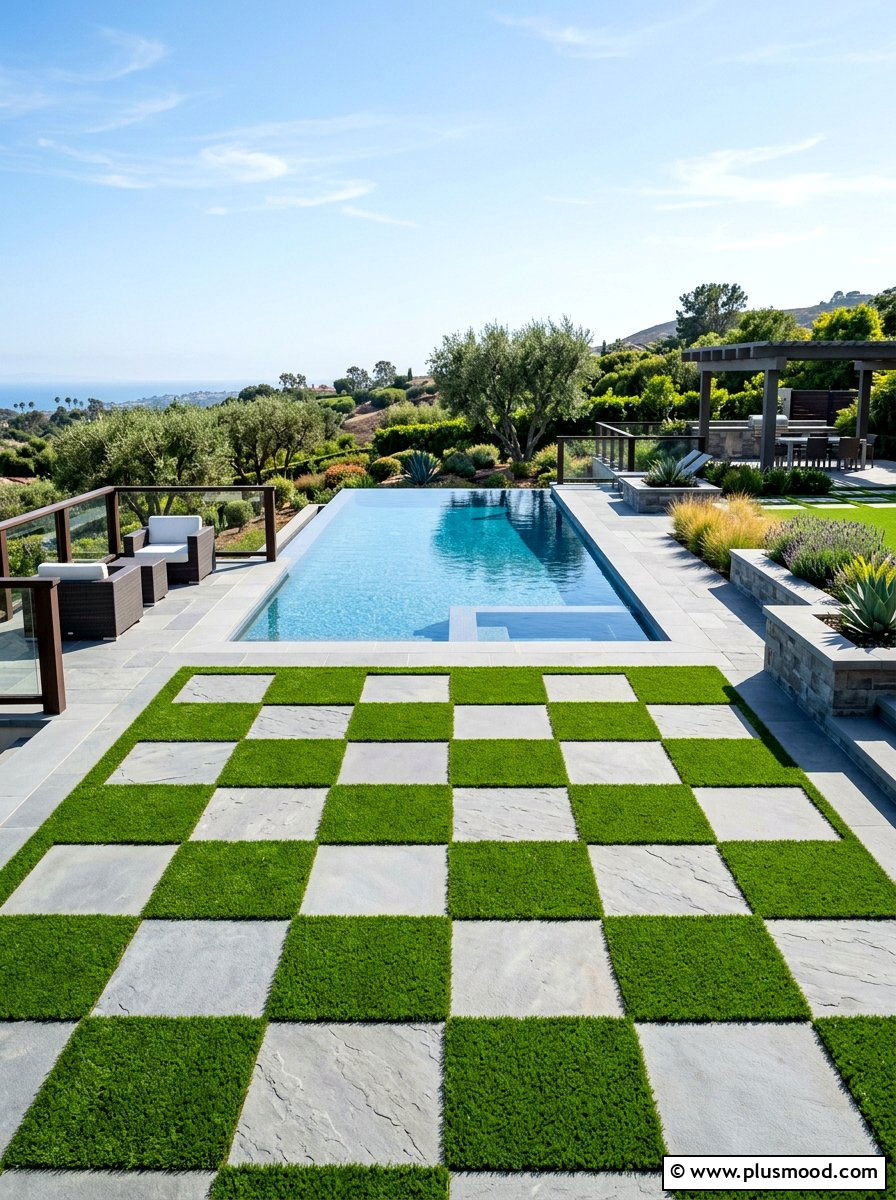 Poolside Turf And Stone