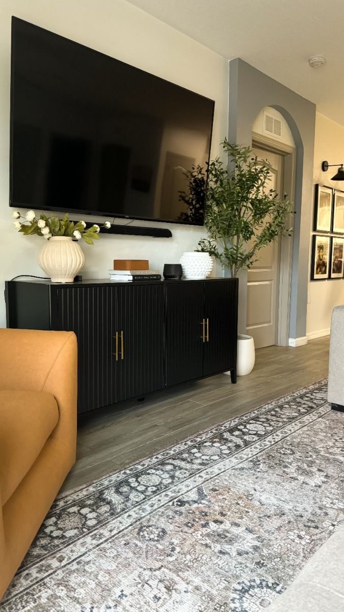 Enhance Your TV Stand with Textured Accents