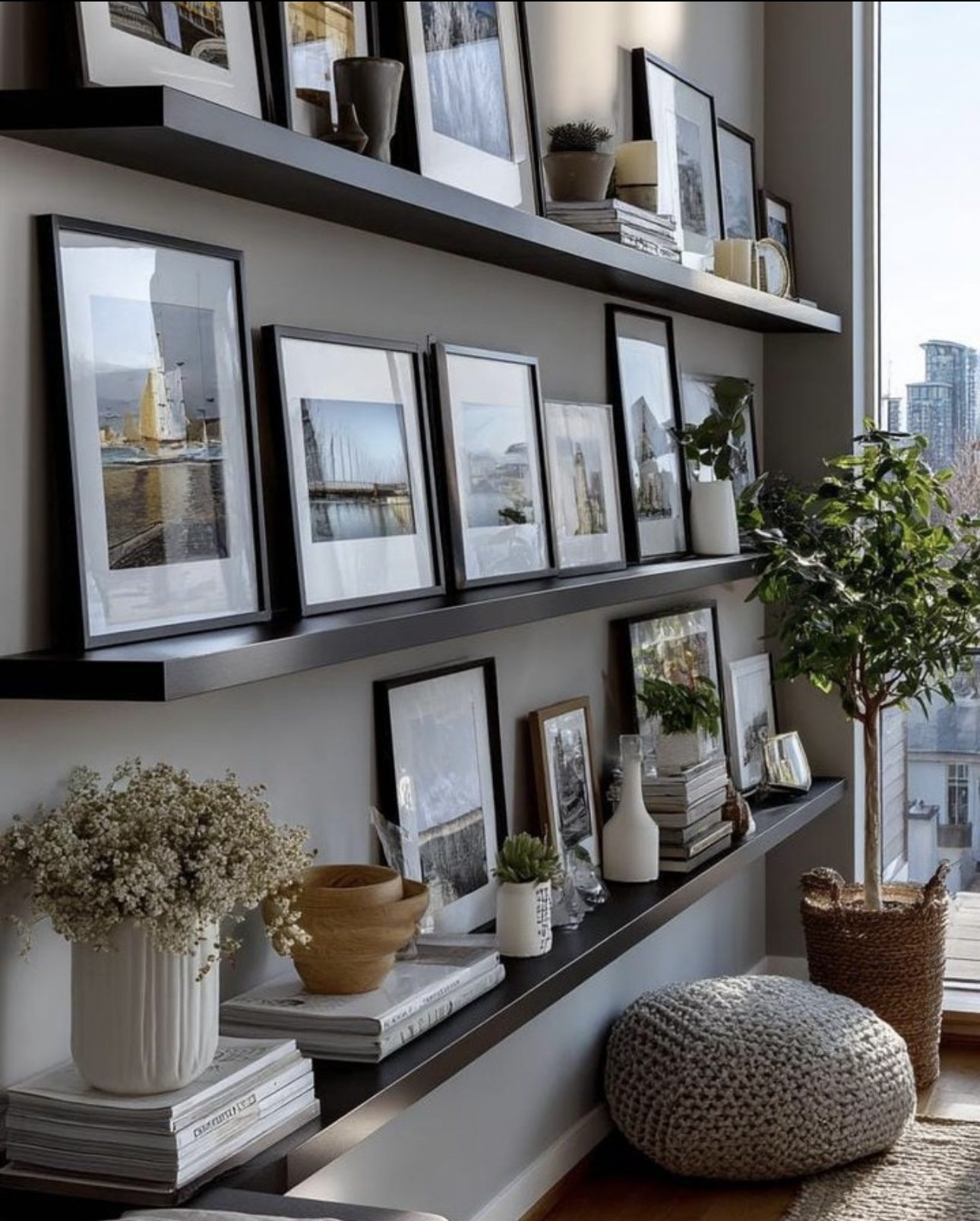 Create a Stylish and Flexible Gallery with Floating Shelves