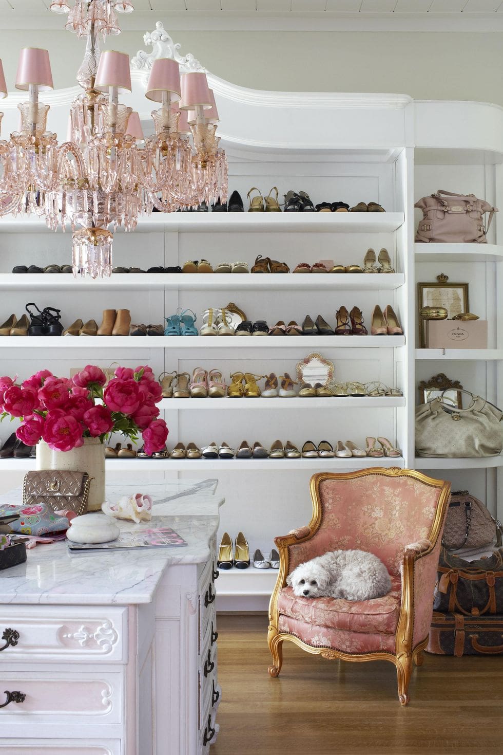 Elevate Your Closet Ambiance with a Bold Lighting Fixture