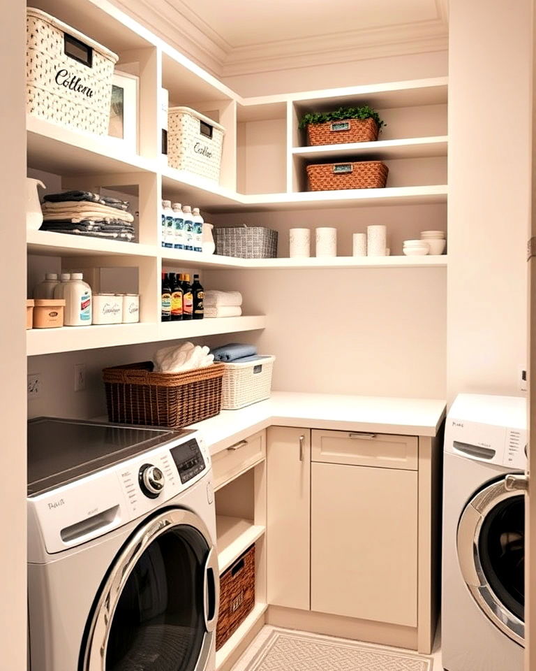 Maximize Nooks with Tailored Corner Shelving