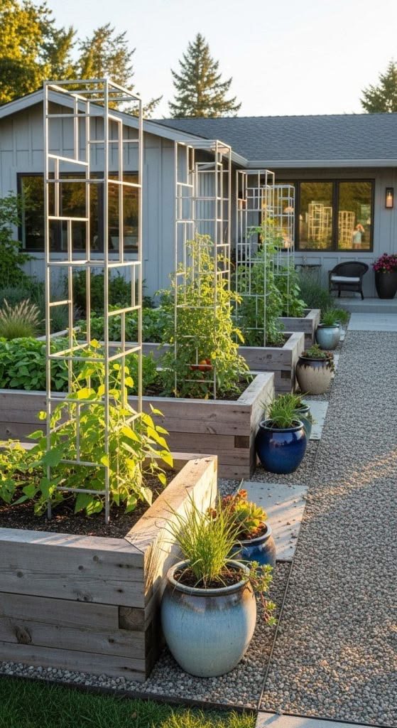 Trellis Raised Beds for Vertical Growing