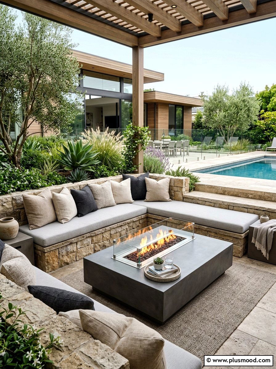 Creating a Stylish Built-In Patio Bench