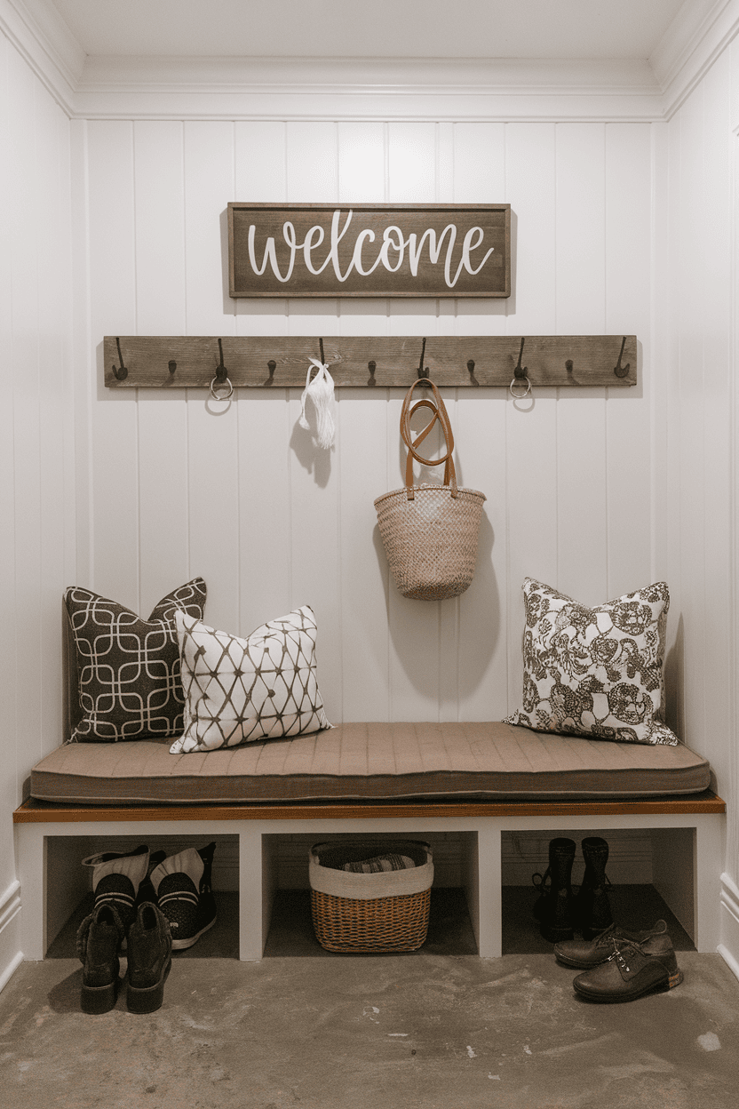 Stylish Accessories for a Cohesive Mudroom Look