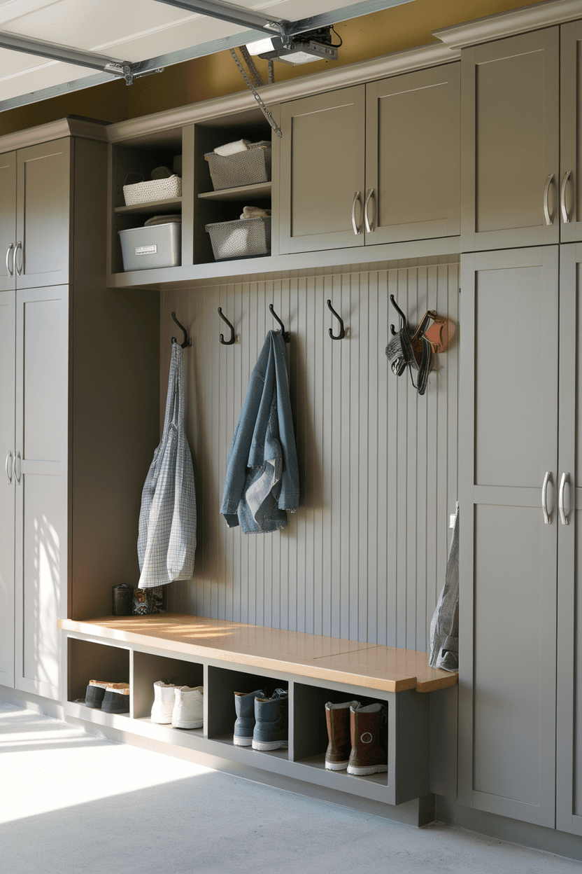 Clever Storage Solutions for a Small Garage Mudroom