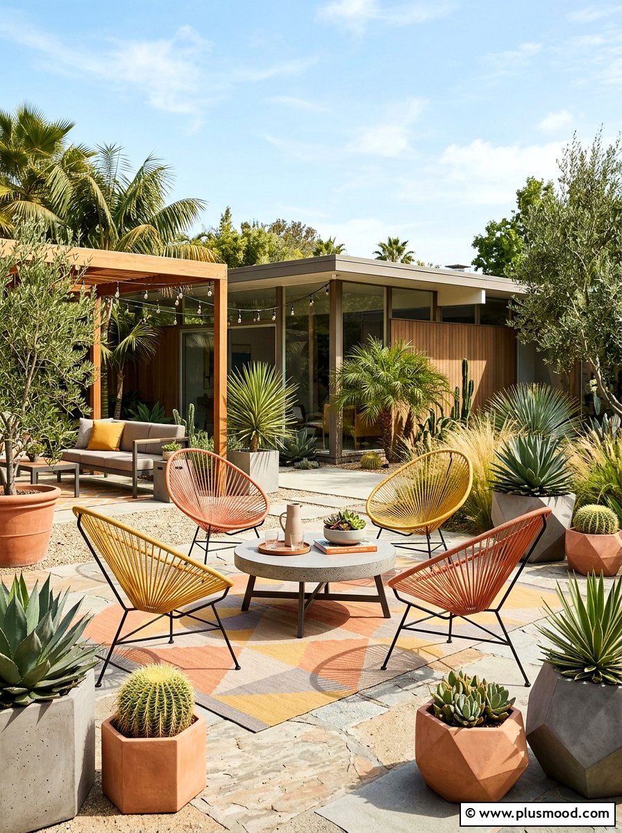 Stylish Mid-Century Modern Outdoor Spaces