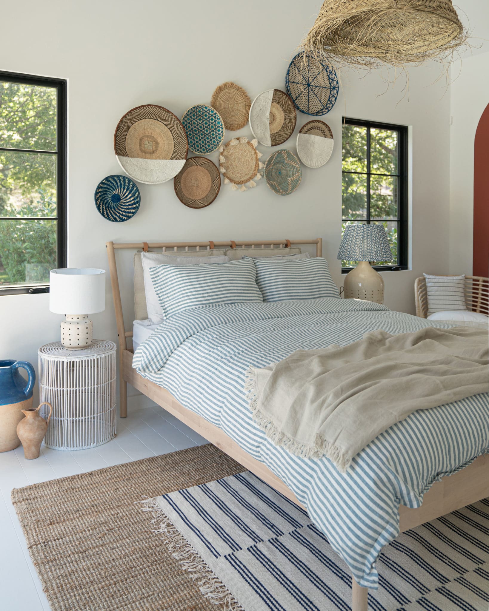 Boho Chic Moroccan Rattan Lampshades