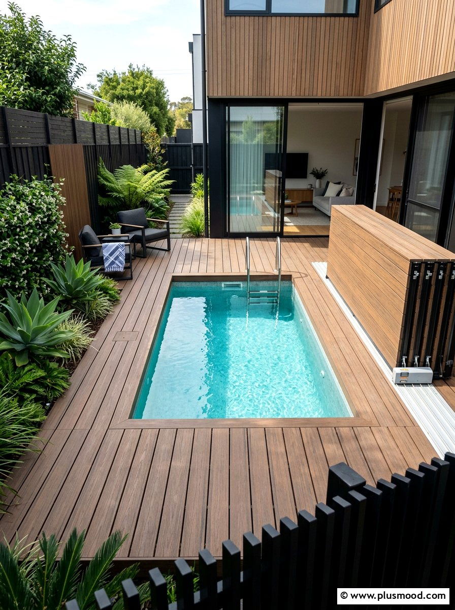 Dual-Purpose Pool Cover Decks for Compact Yards