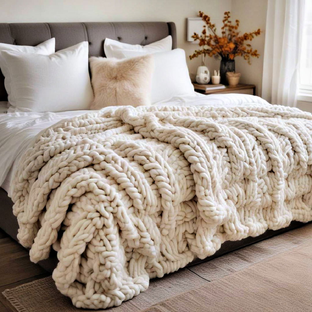Cozy Up Your Space with Chunky Knit Throws