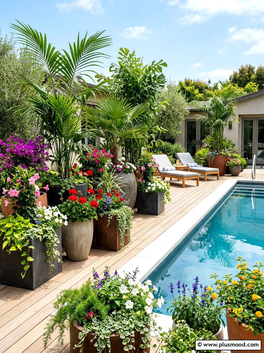 Elevate Your Poolside with Stylish Planters