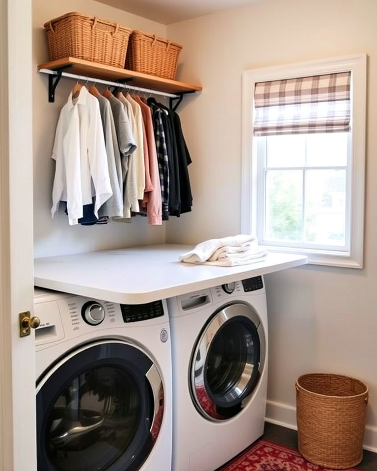 Space-Saving Wall Fold-Out Workstation