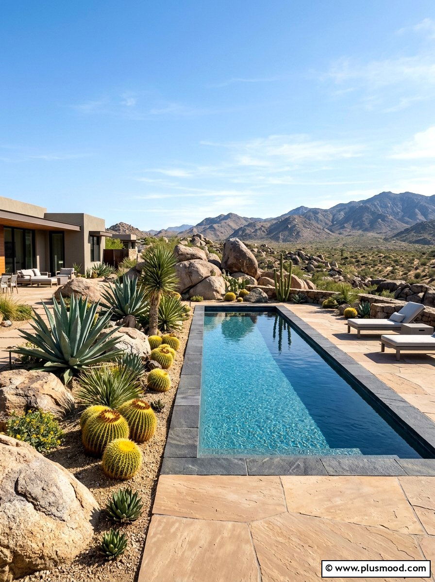 Desert Modern Pool Landscape