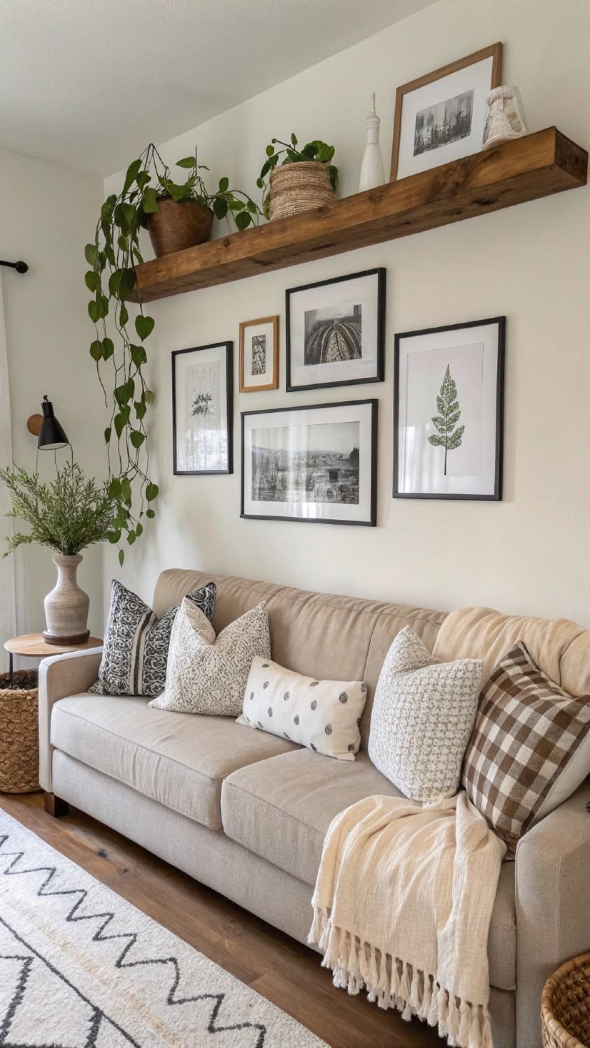 Creating a Cozy Family Gallery Wall with Gentle Neutrals
