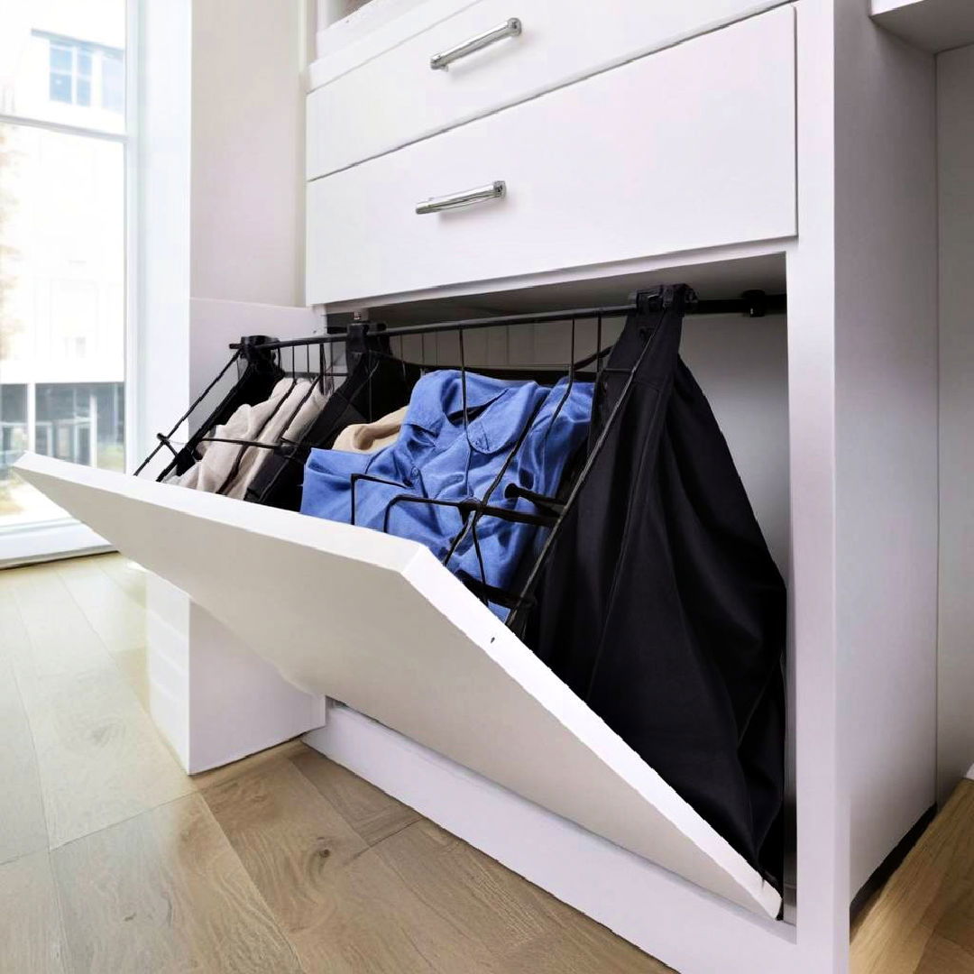 Custom Concealed Laundry Sorters