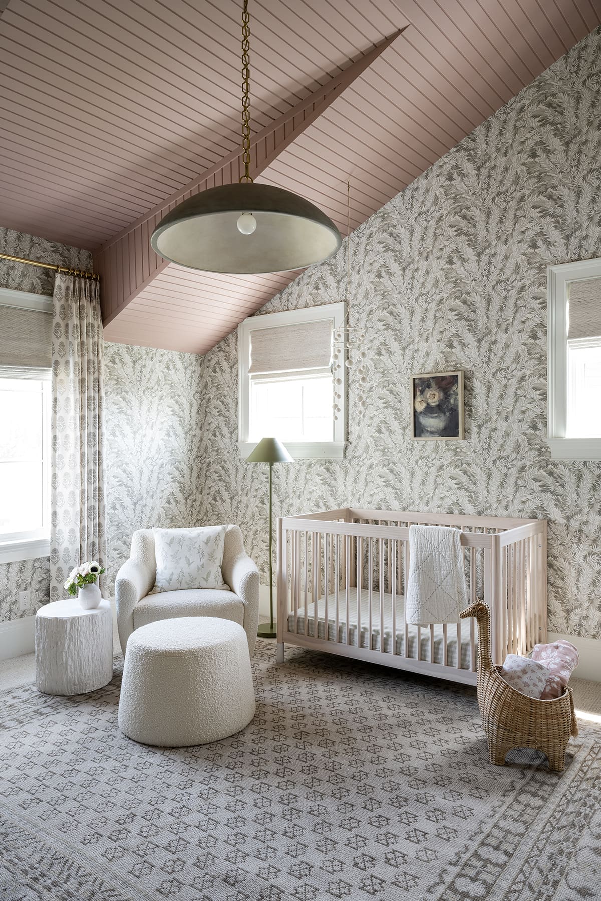 Whimsical Painted Wood Ceilings for Kids’ Rooms