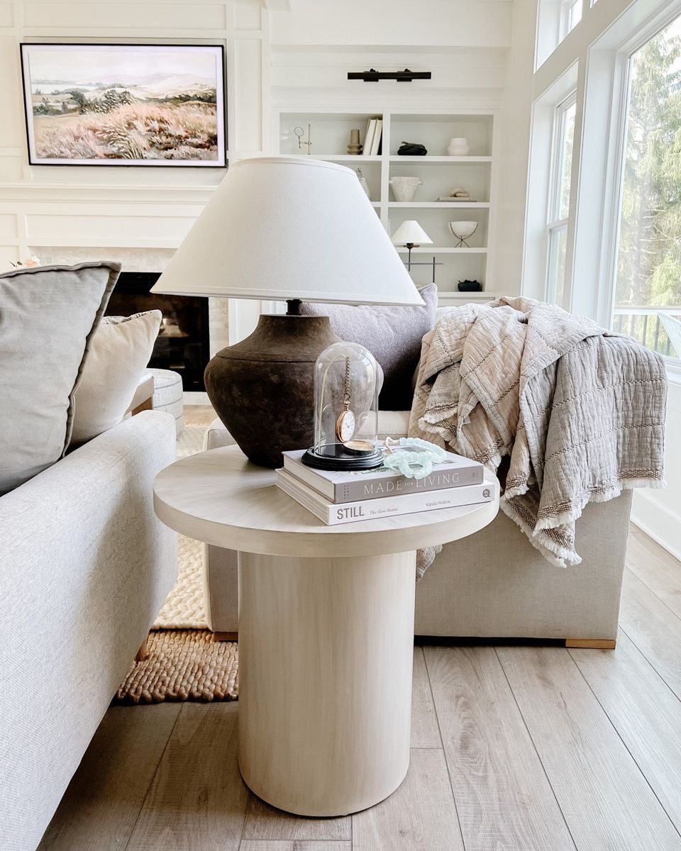 Layering Books and Lamps for Cozy Depth