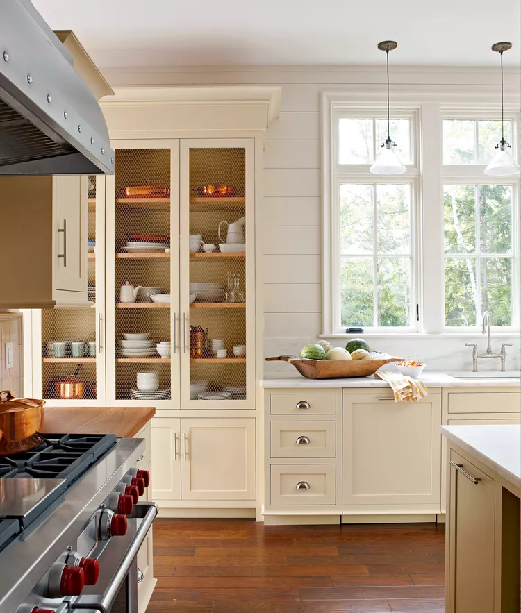 Brighten Your Kitchen with Gray-Blue Cabinets