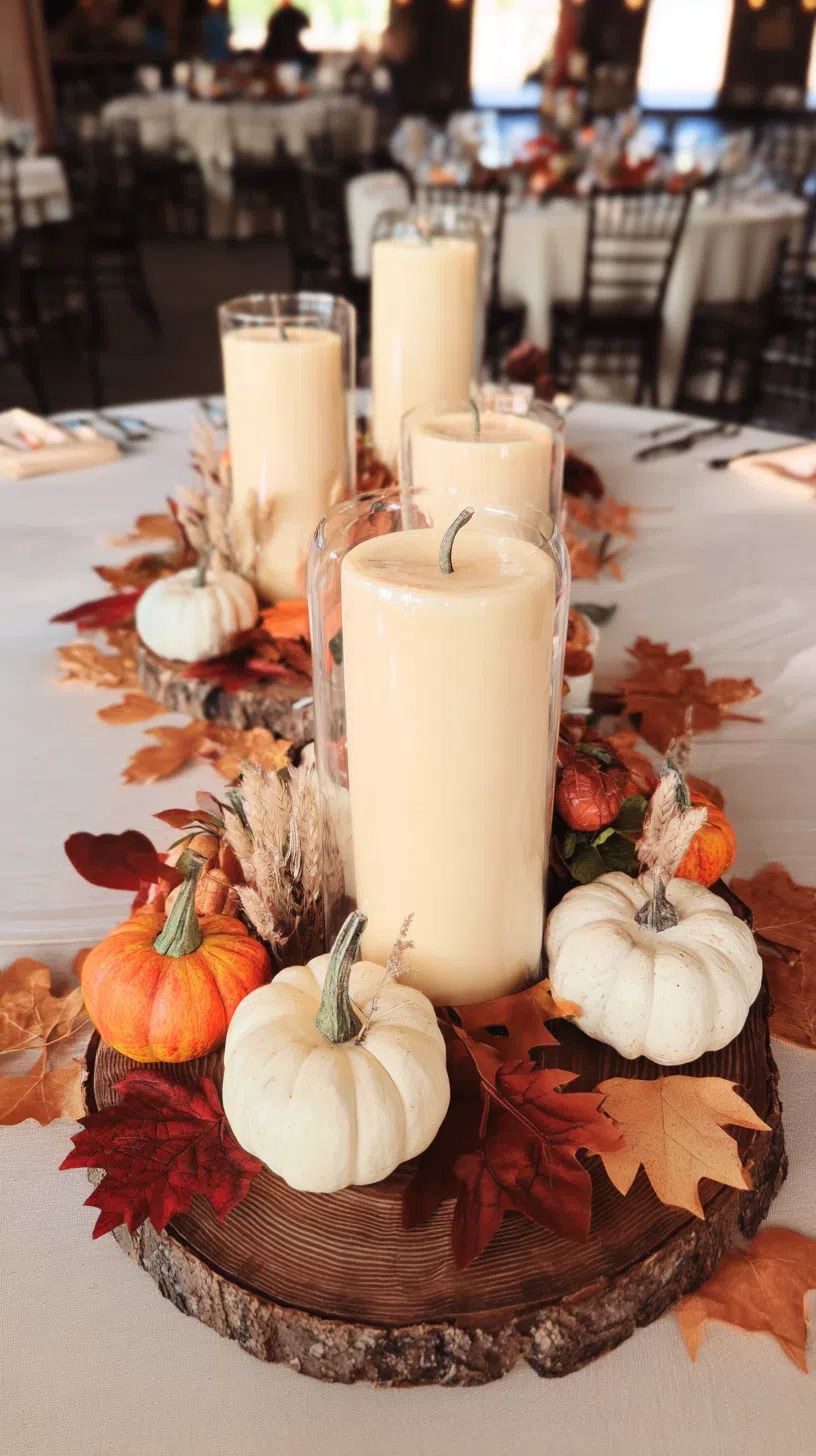 Luxurious Velvet Pumpkin Place Settings for a Cozy Autumn Feast