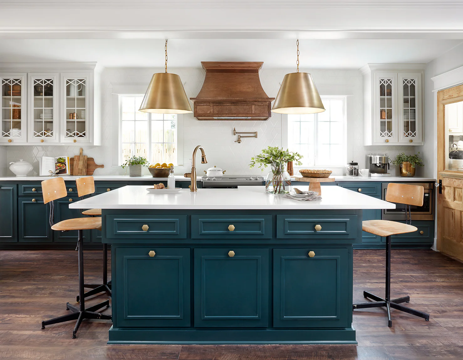 Vibrant Indigo Coastal Culinary Space