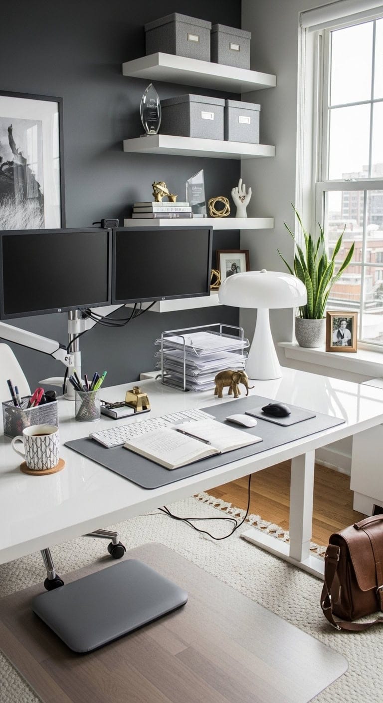 Efficient Elegance: Elevate Your Desk with a Monitor Arm Setup
