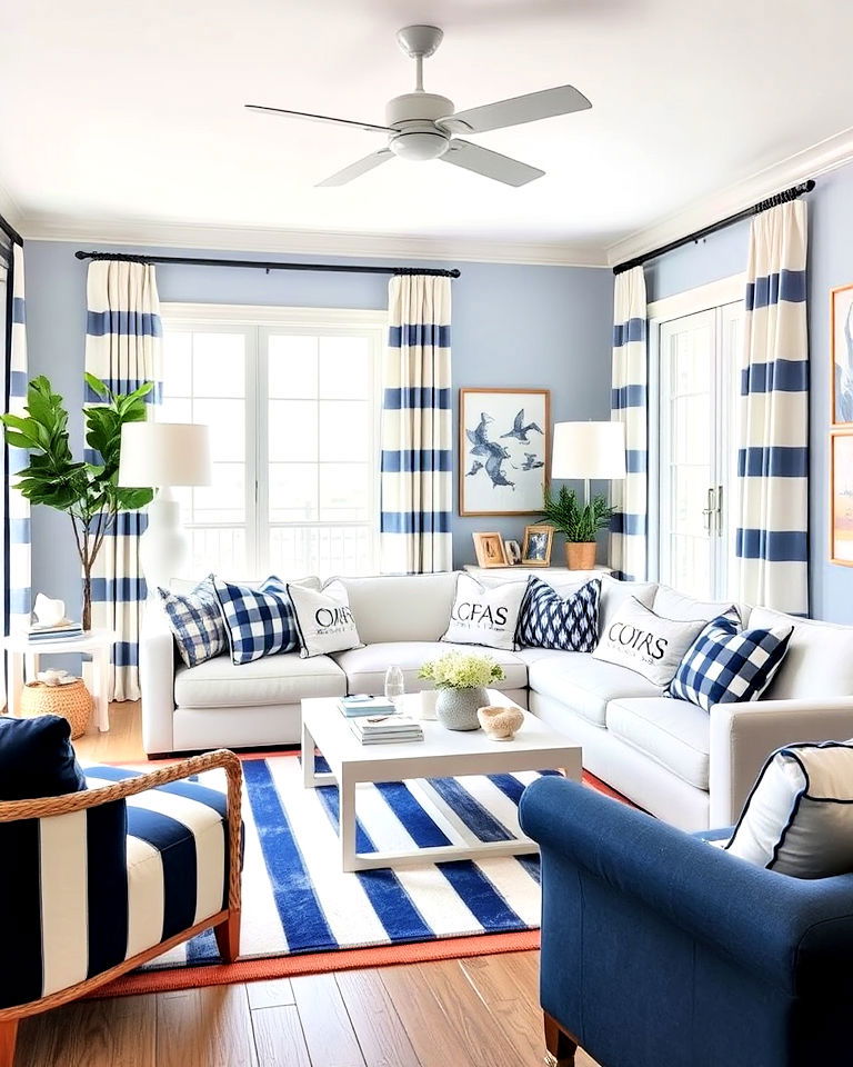 Seaside Style with Classic Striped Accents