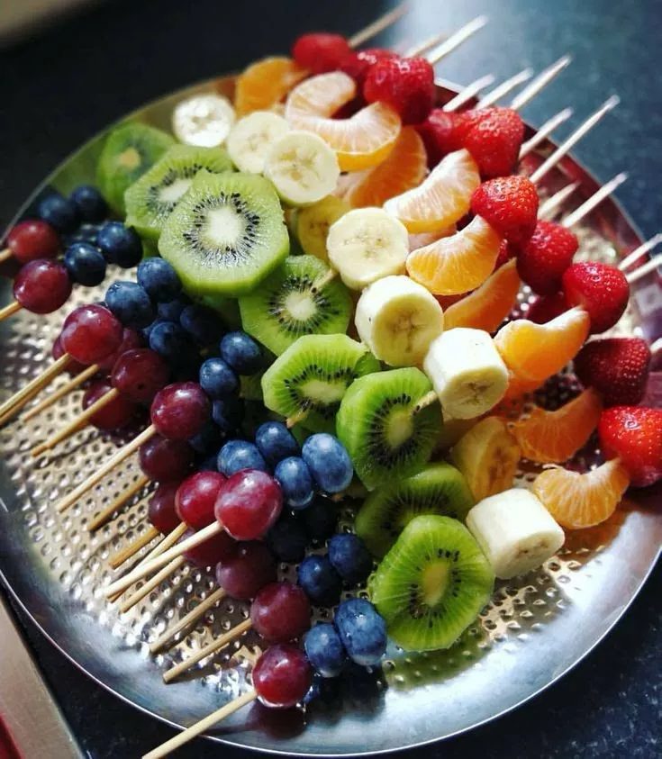 Vibrant Garden Fruit Skewers