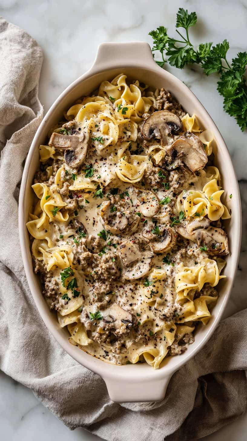 Beef Stroganoff Casserole