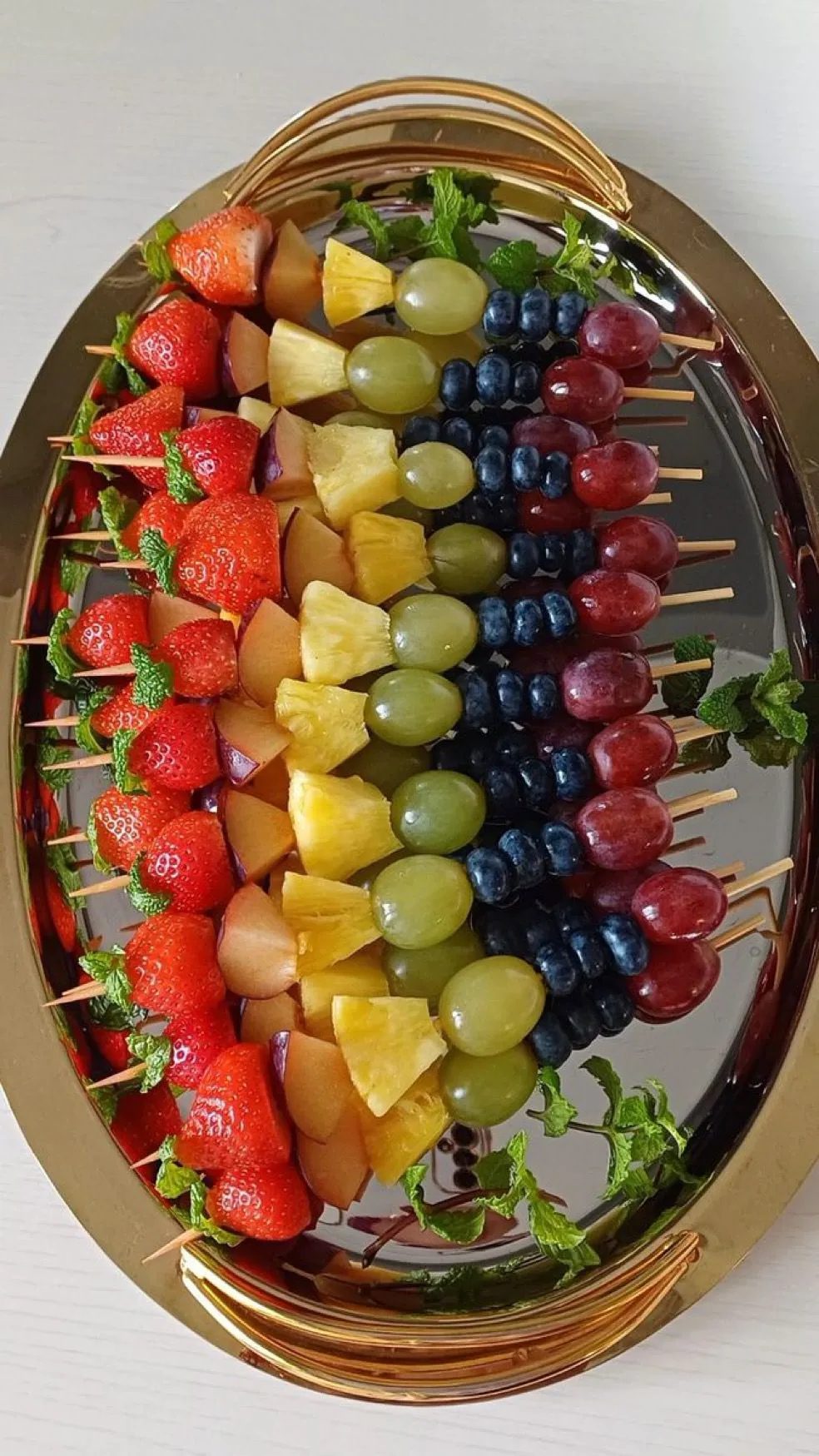 Vibrant Garden Fruit Skewers