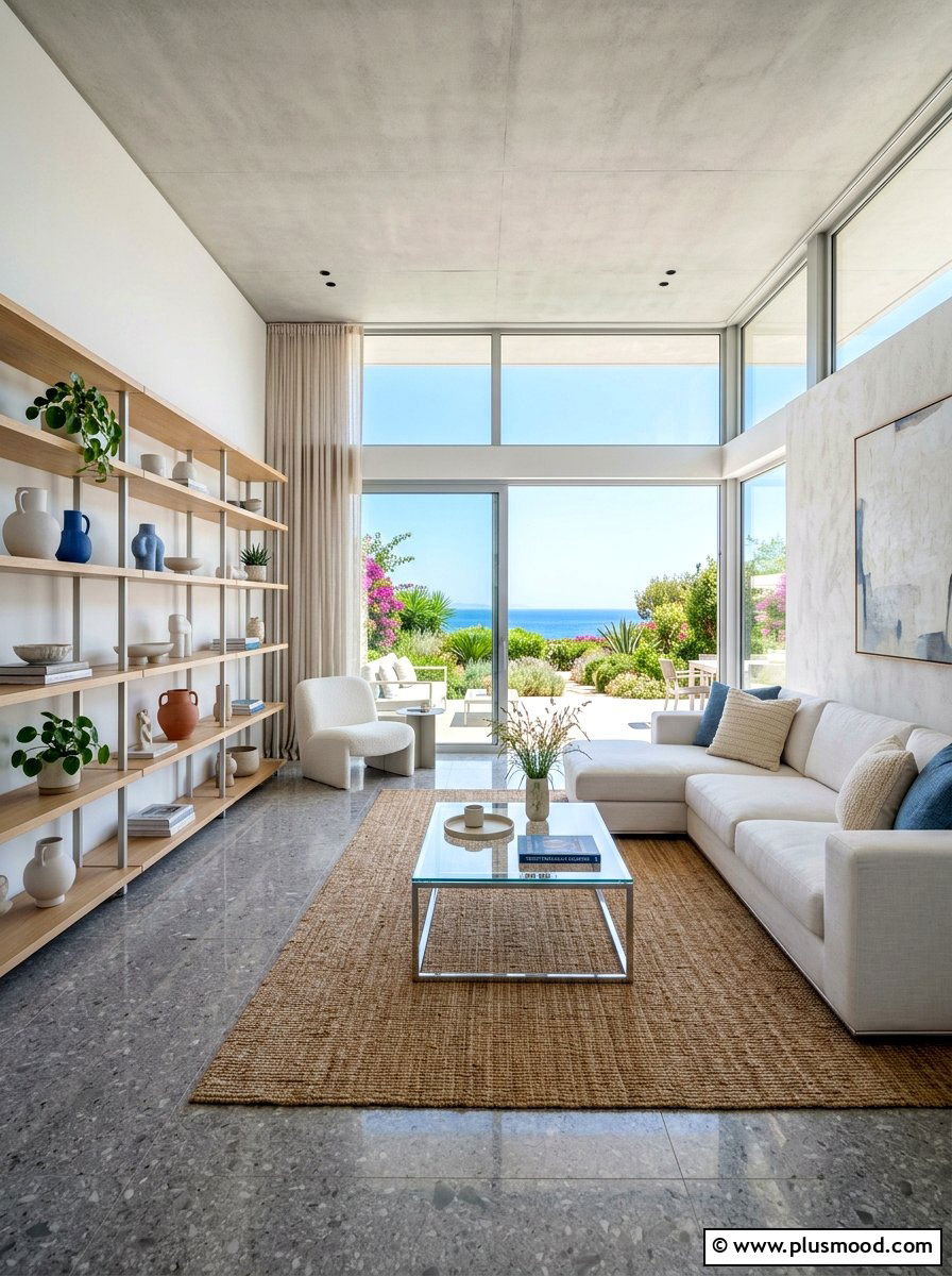 Sleek Minimalist Summer Lounge