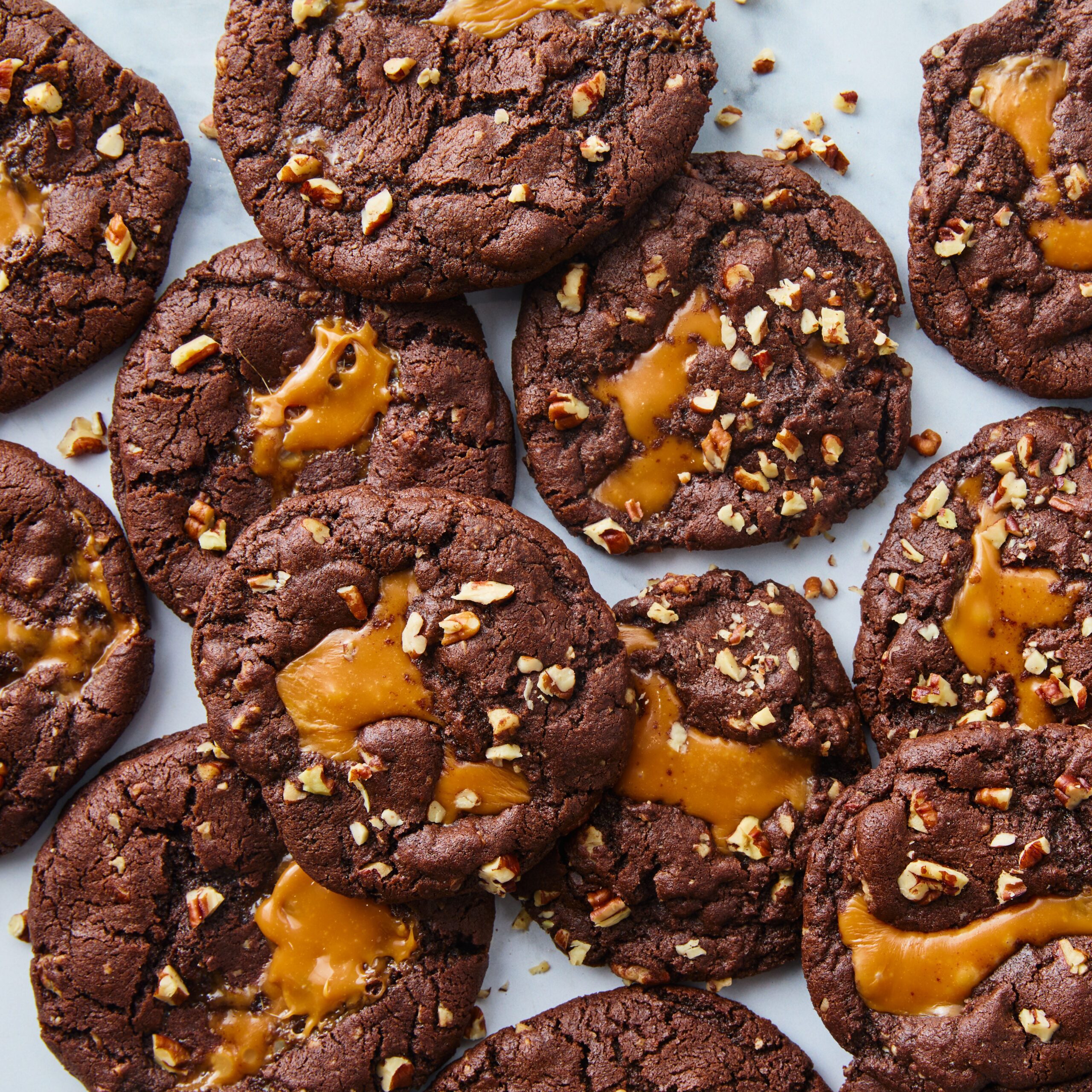 Chocolate Turtle Cookies
