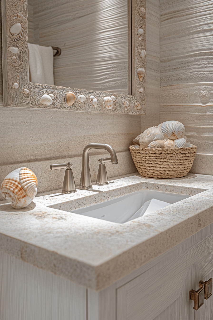 Coastal Elegance Powder Room