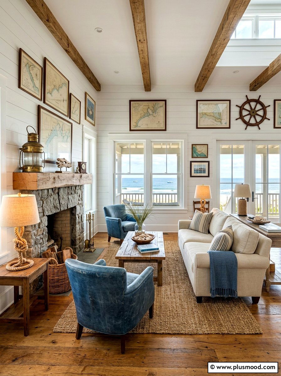 Subtle Coastal Accents for Your Living Room