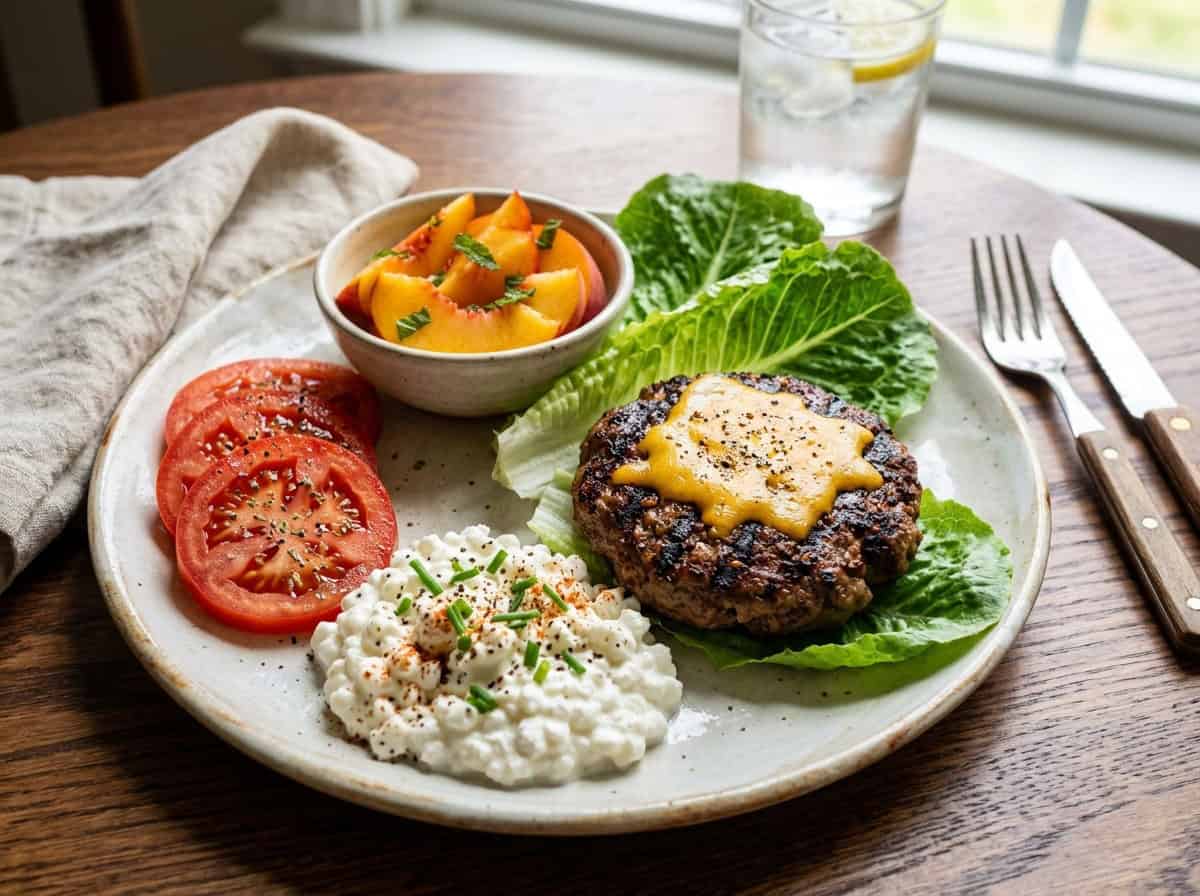 Beef Burger Plate