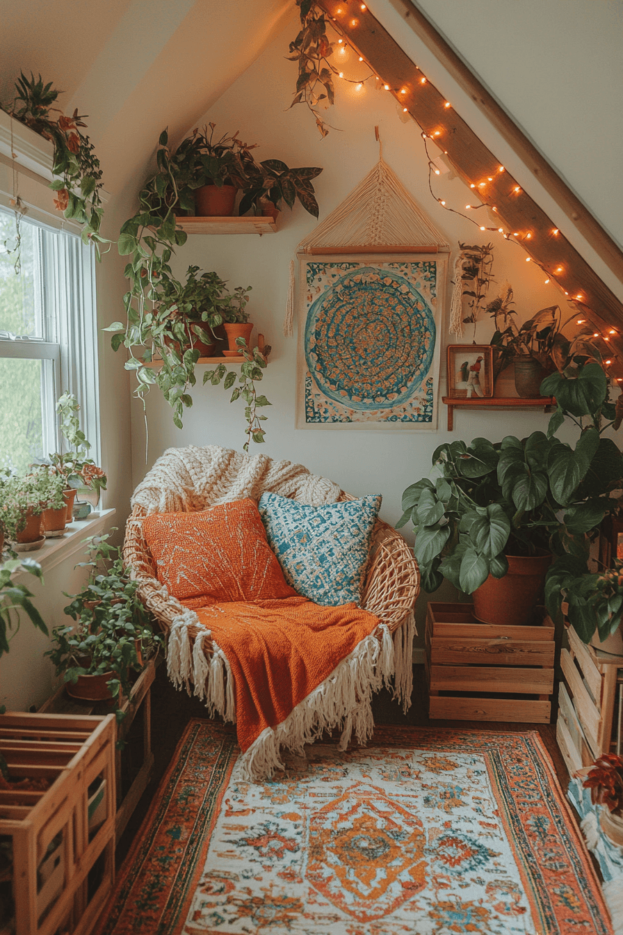 Eclectic Boho Studio Nook