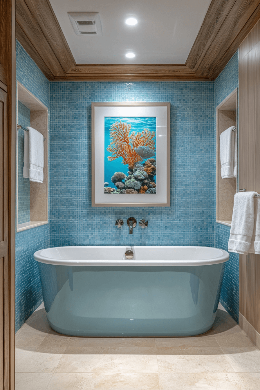 Bath Decor Inspired by Coral Reefs