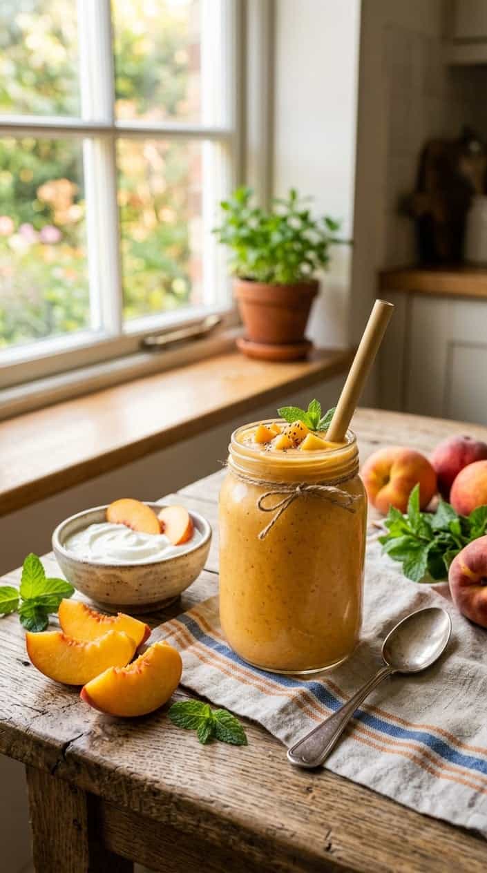 Golden Glow Peach & Yogurt Bliss Smoothie