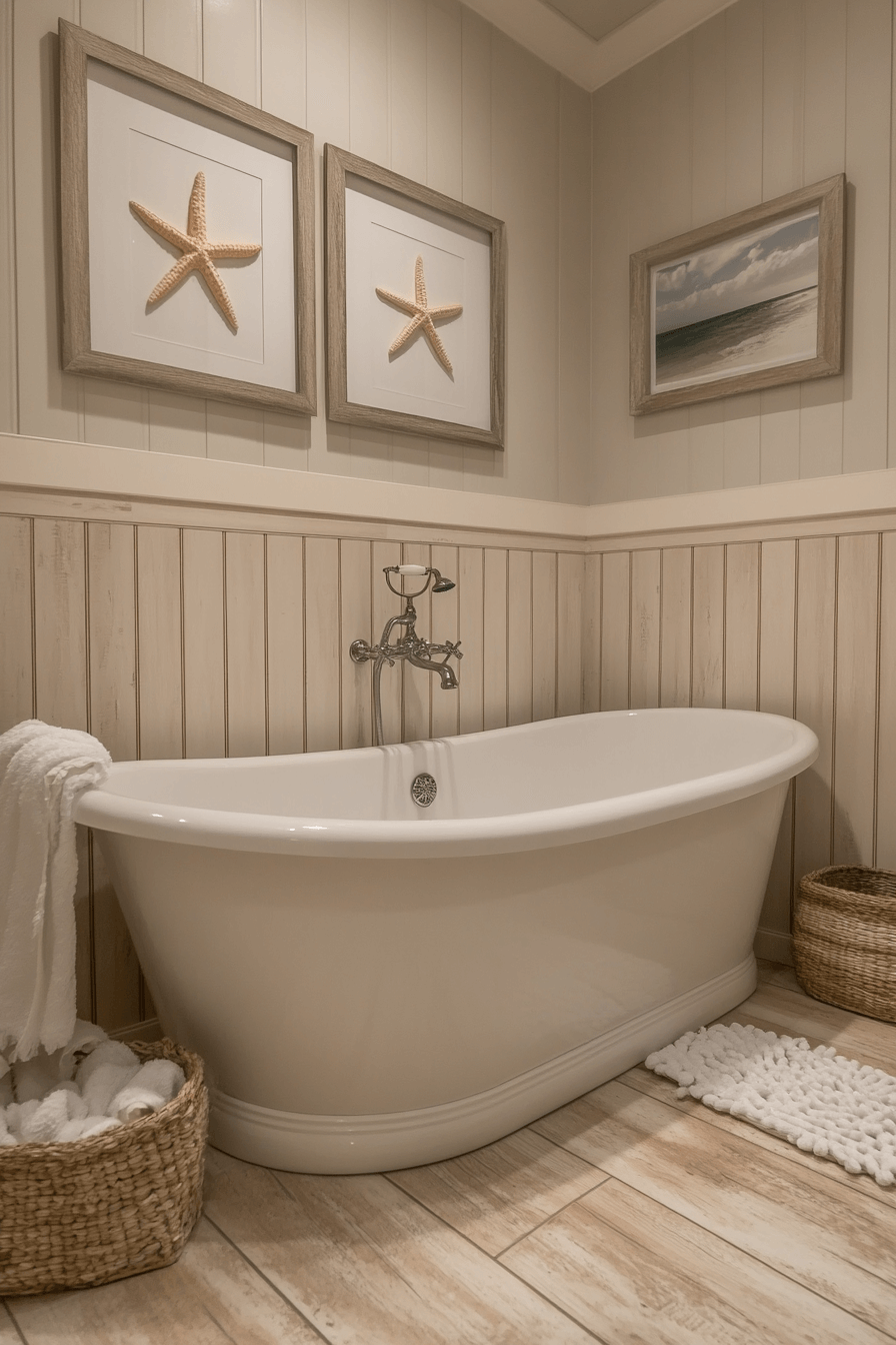 Starfish Sanctuary Coastal Bathroom