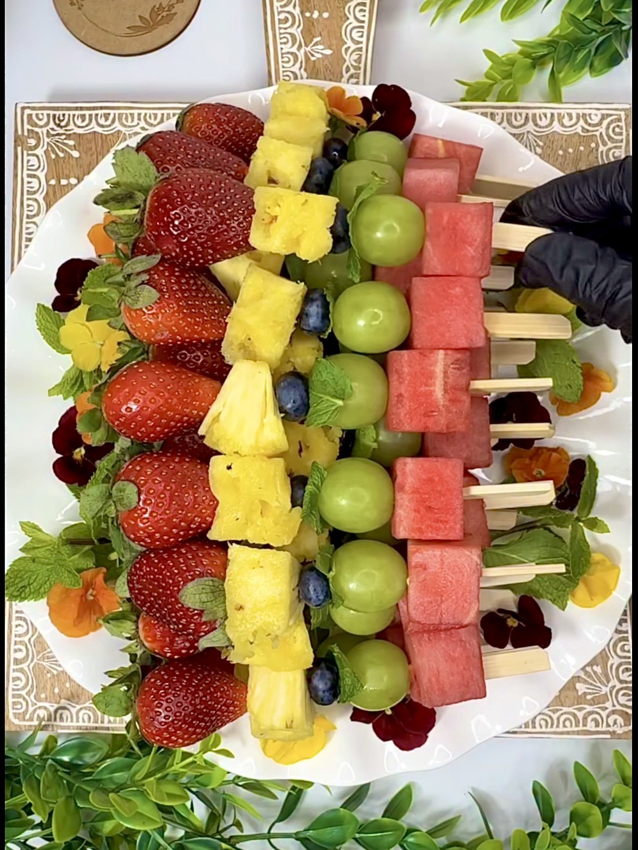 Vibrant Summer Fruit Stacks on a Stick