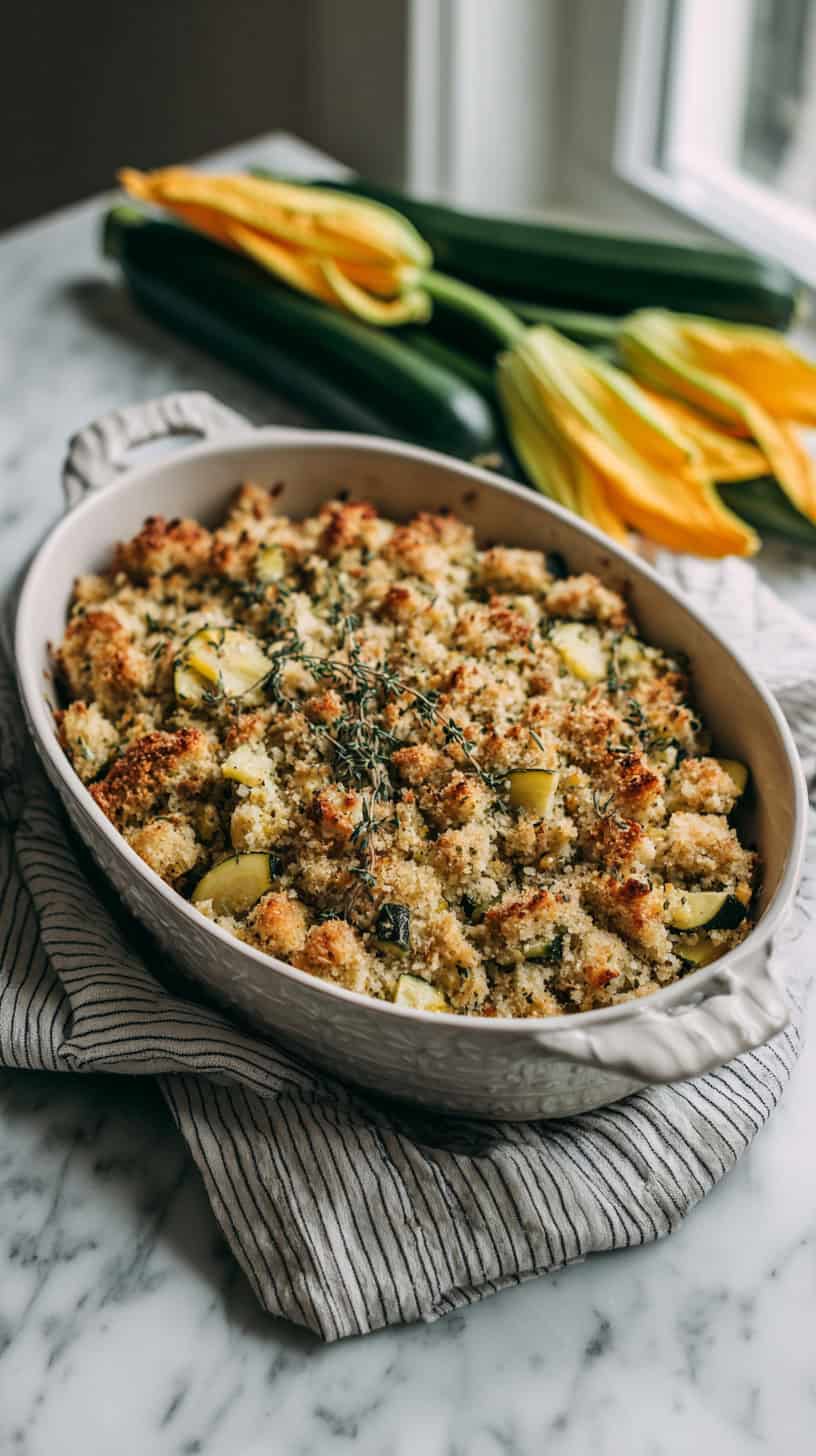 Chicken Zucchini Stuffing Casserole