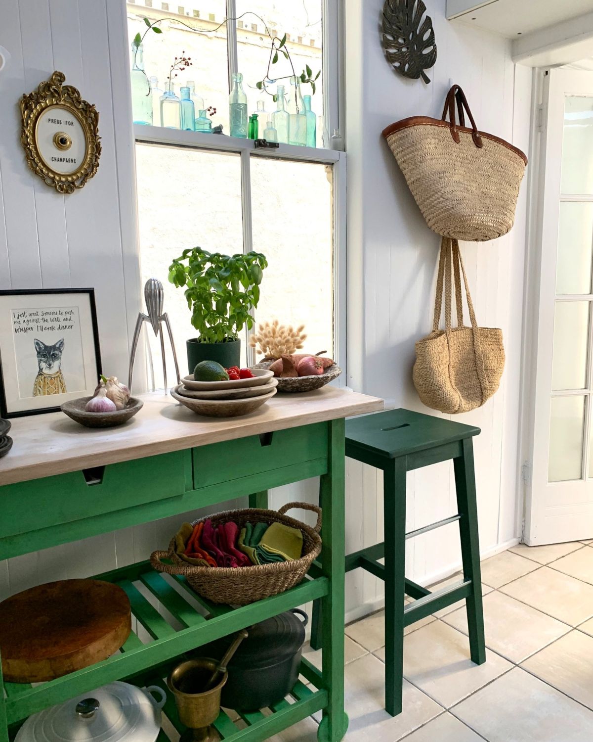 Mobile Kitchen Island Makeover